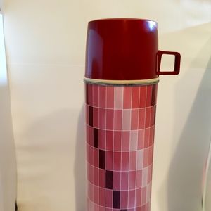 Red Checkered 13.5 inch Thermos